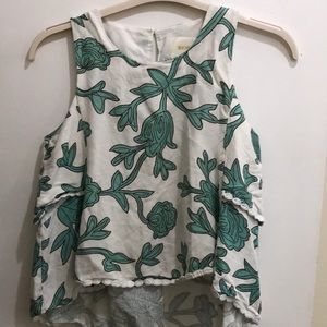 SOLD ———. Hi-Low Maeve sleeveless blouse